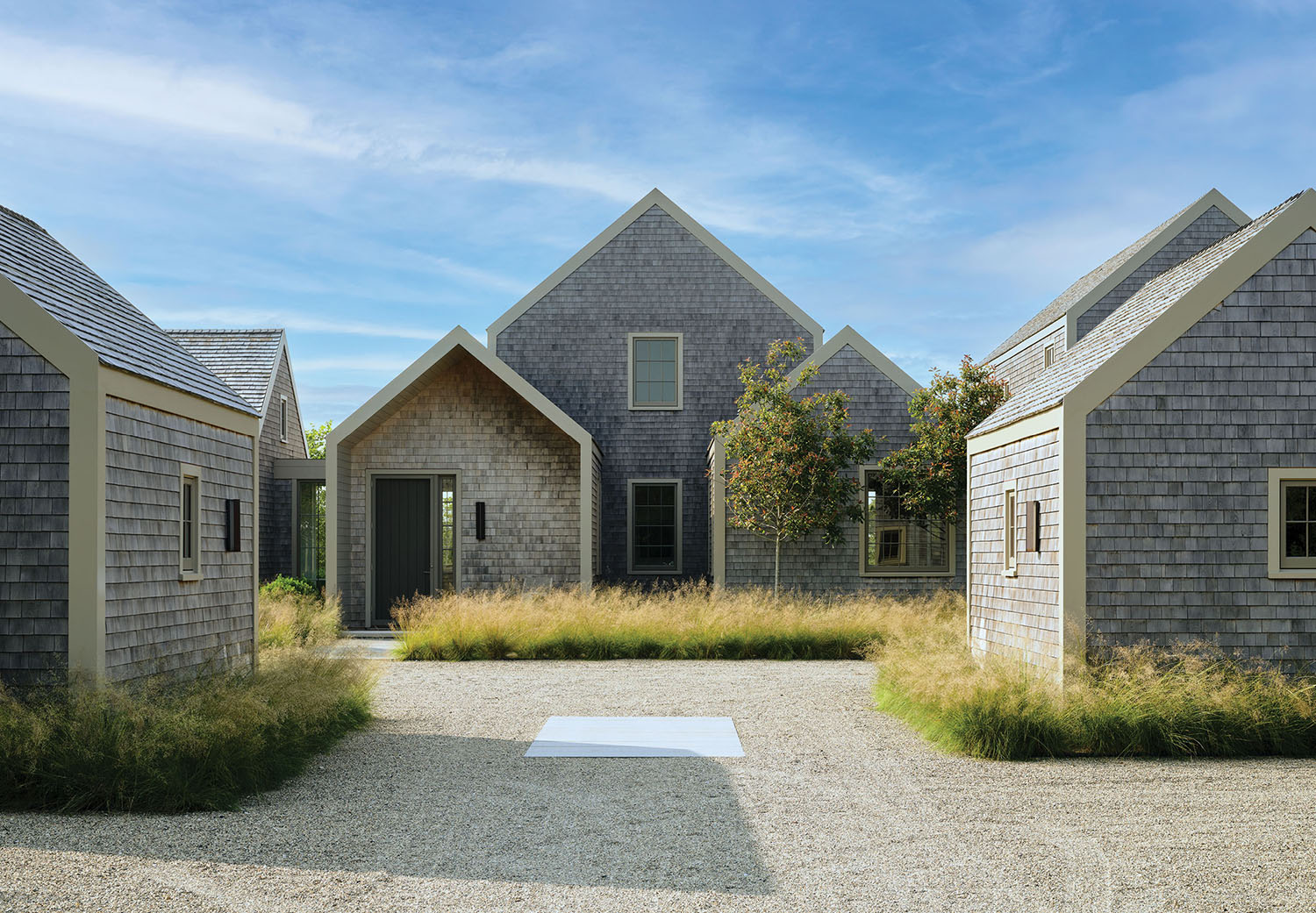 A gravel driveway