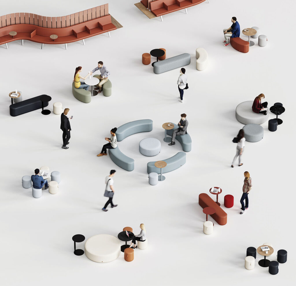 A group of people sitting around a table.