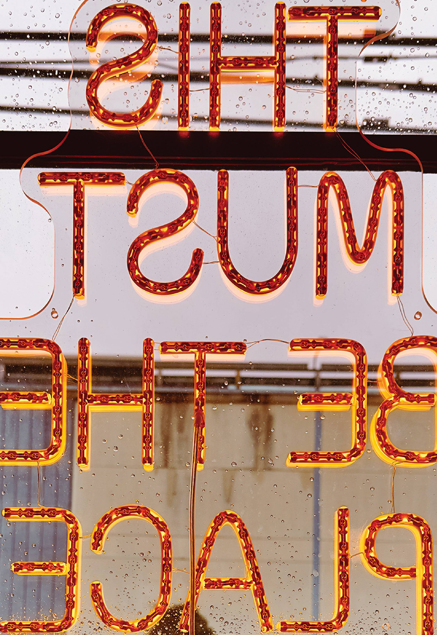 A sign that says this must be the place