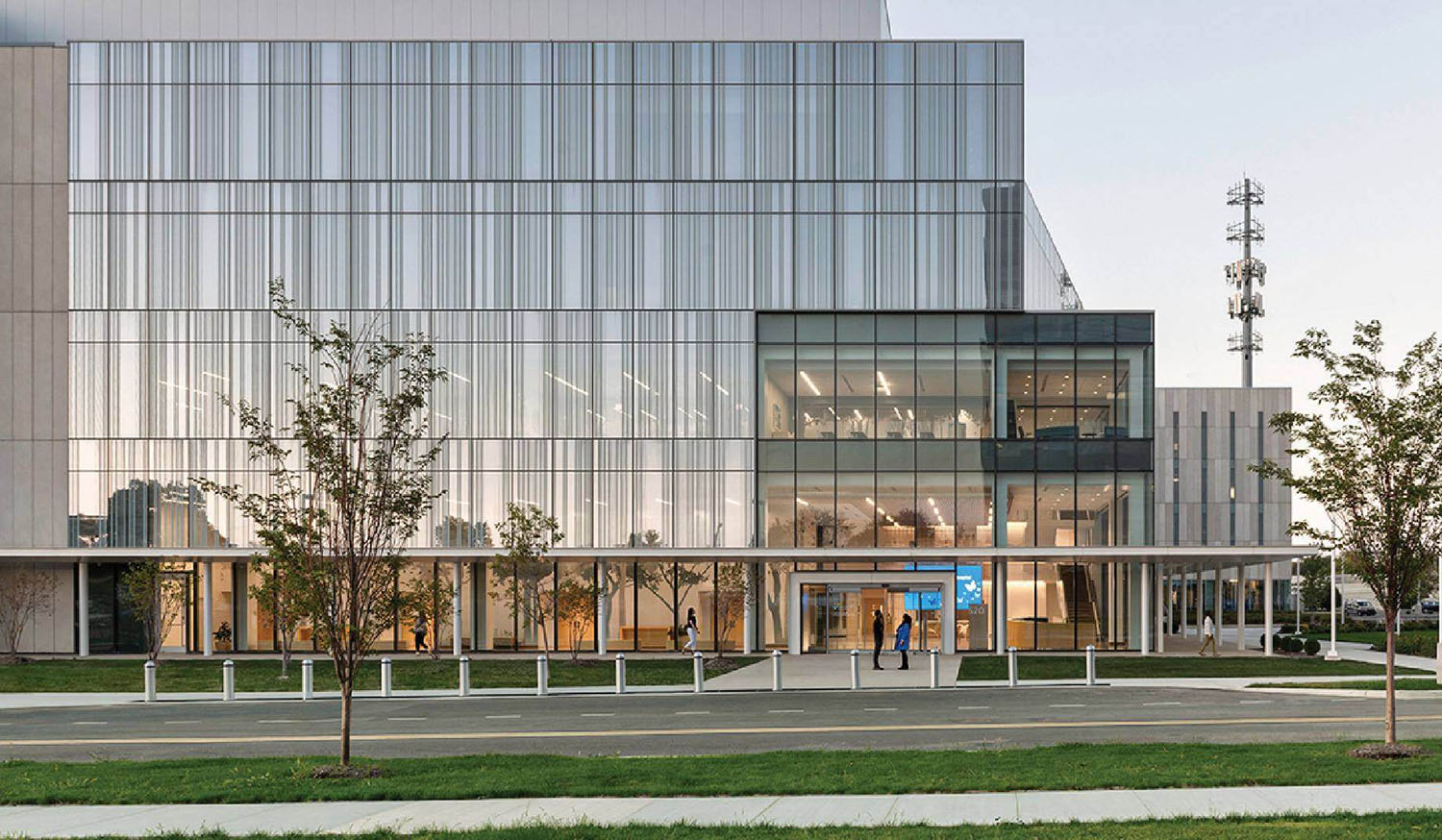 The exterior of the new building at the university of technology
