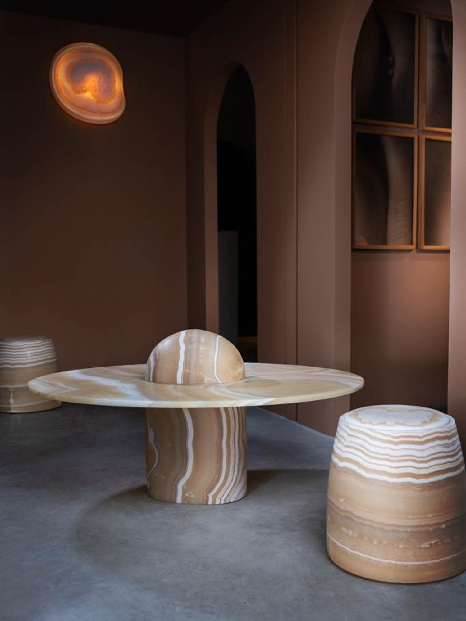 alabaster coffee table
