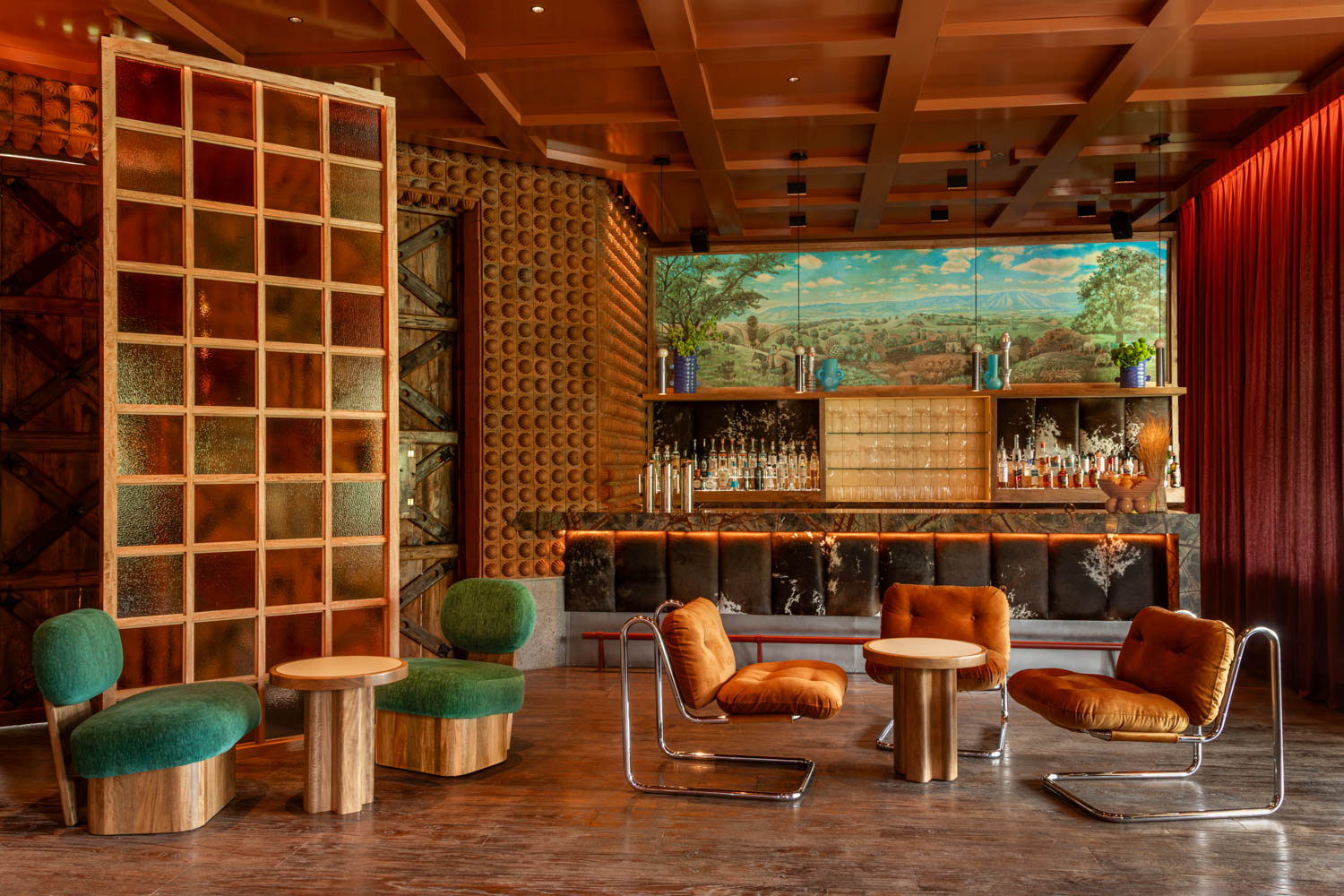interior of bar