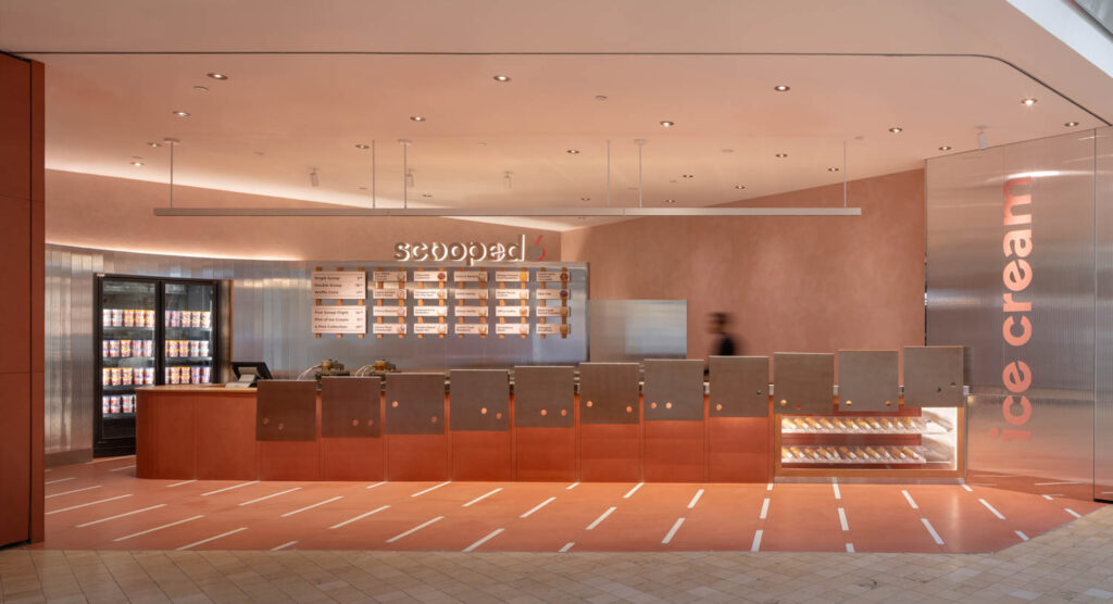 front entrance of Scooped at Square One by Kilogram Studio