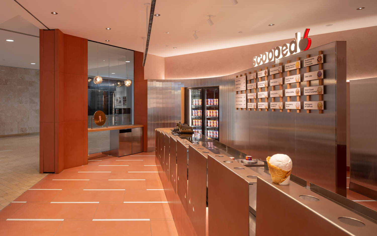 ceramic tile installation make up the menu board